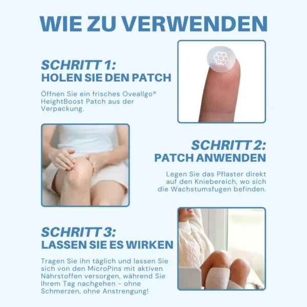 Oveallgo® HeightBoost Mikropin Wachstum & Dehnung Patch