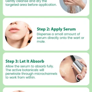 Oveallgo® Korean DermaClear Reedle Shot 100 Wart & Mole Eraser Serum
